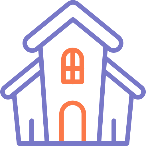 maison hantée Icône gratuit