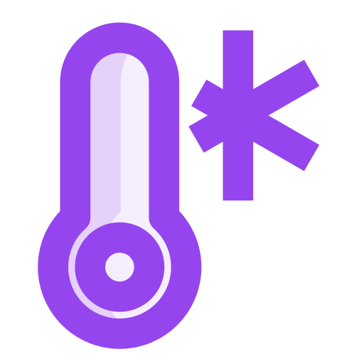 temperatura fría icono gratis