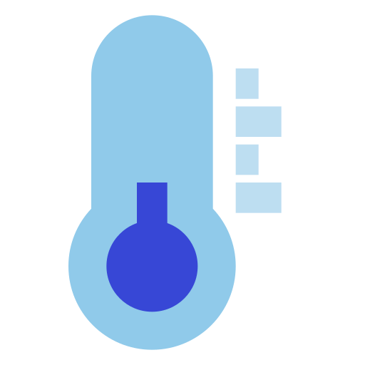 baja temperatura icono gratis