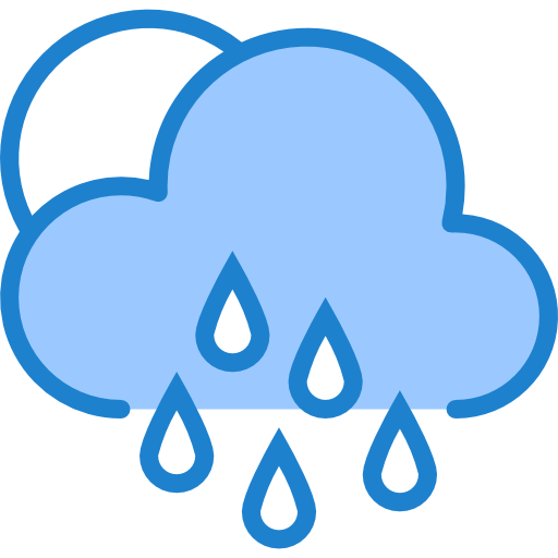 lluvioso icono gratis