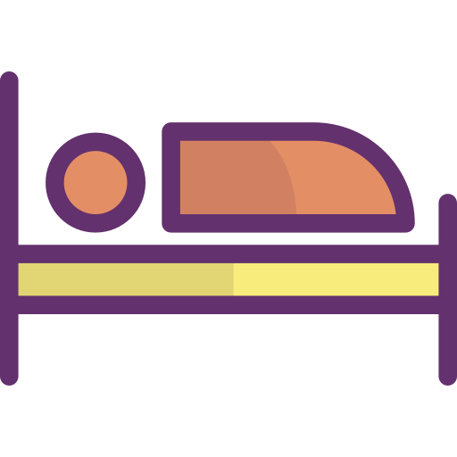 cama individual icono gratis