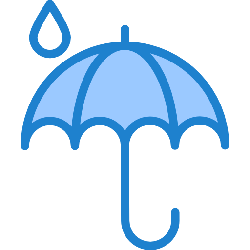 Umbrella srip Blue icon