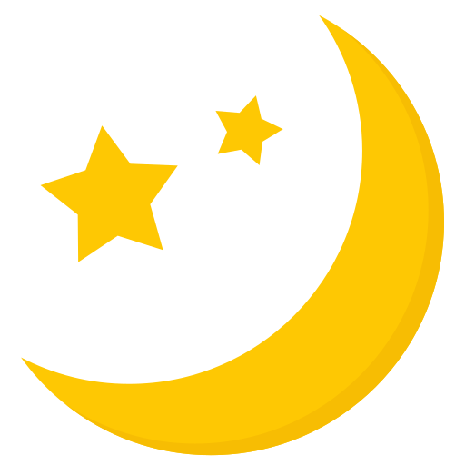 luna y estrellas icono gratis