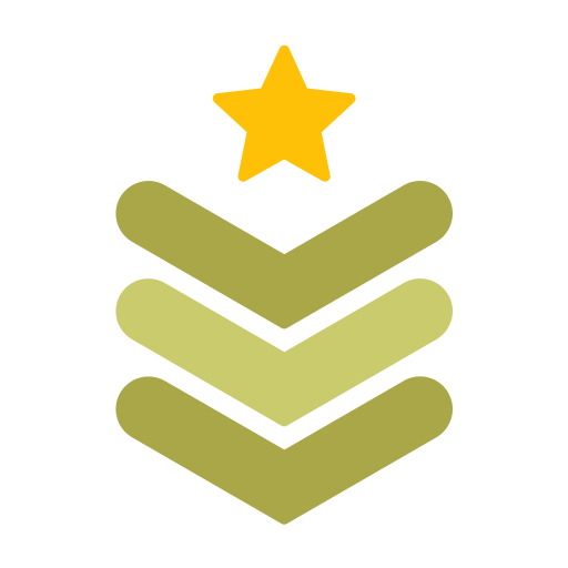 rang militaire Icône gratuit rang militaire Icône gratuit