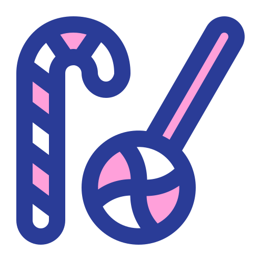 bastón de caramelo icono gratis