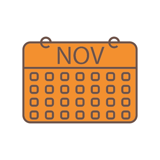 noviembre icono gratis