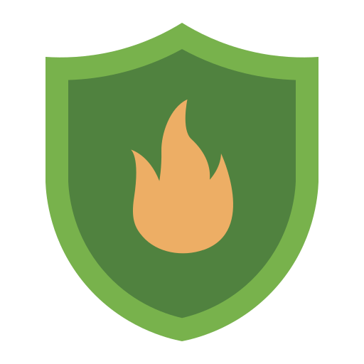 prevención de fuego icono gratis