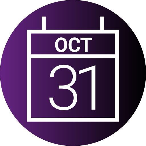 31 de octubre icono gratis