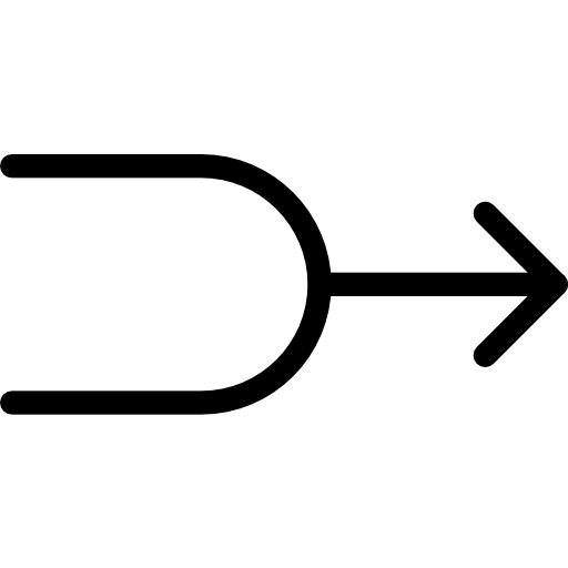 flecha correcta icono gratis