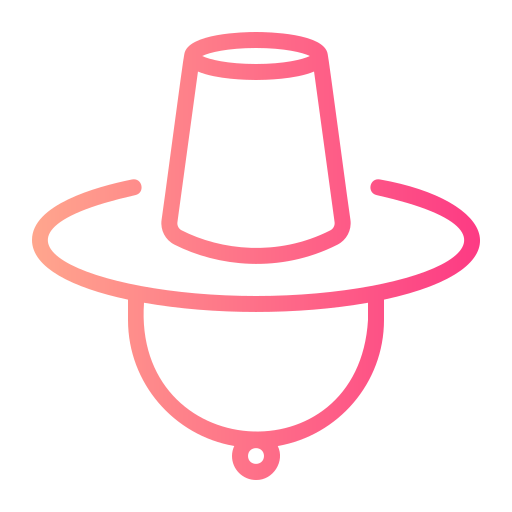 sombrero coreano icono gratis