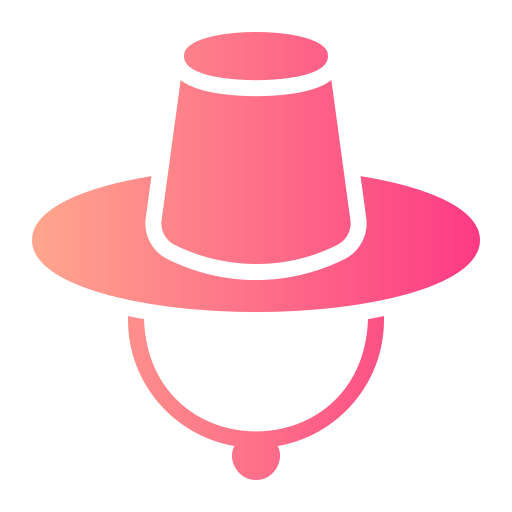 sombrero coreano icono gratis