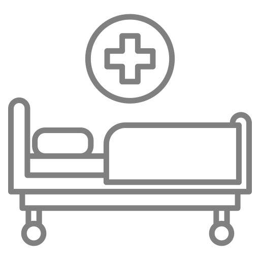 cama de hospital icono gratis