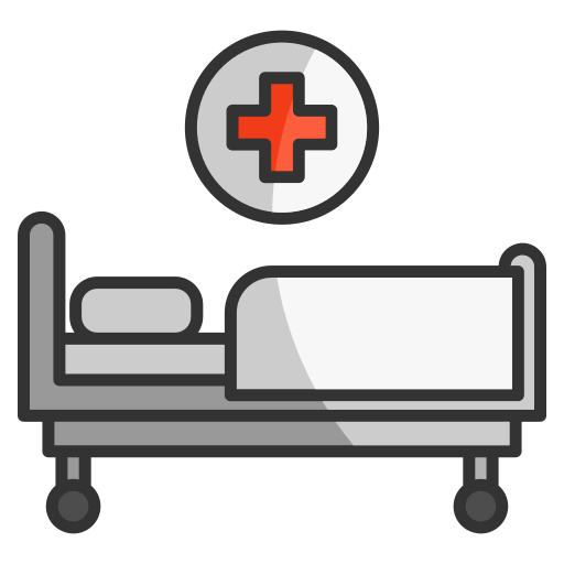 cama de hospital icono gratis