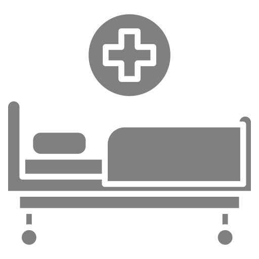 cama de hospital icono gratis