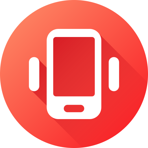 vibración móvil icono gratis
