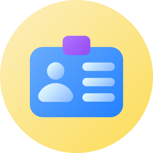 tarjeta de identificación icono gratis
