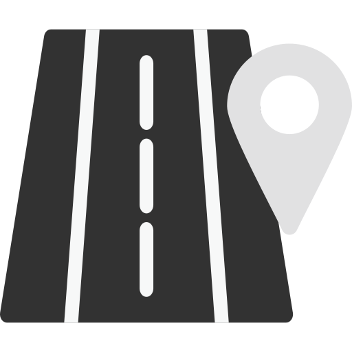 도로 위치 무료 아이콘