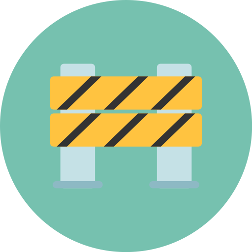 barrera icono gratis