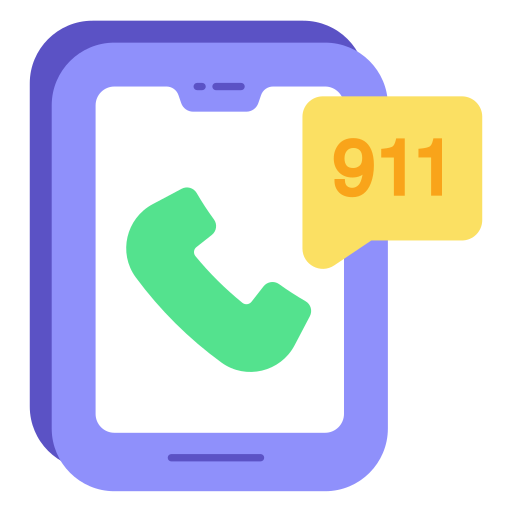 llamada al 911 icono gratis