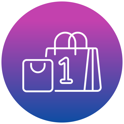 bolsa de compras grátis ícone