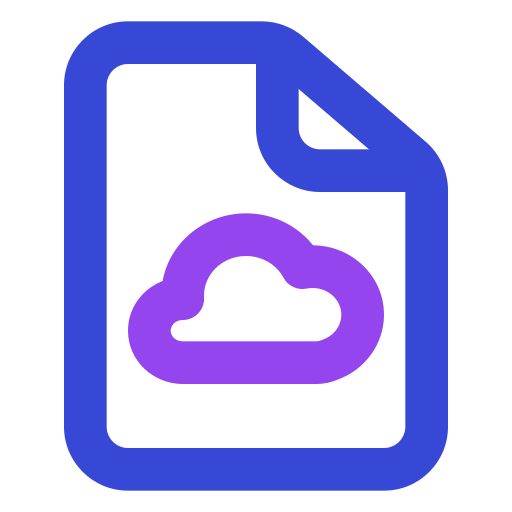 archivo en la nube icono gratis