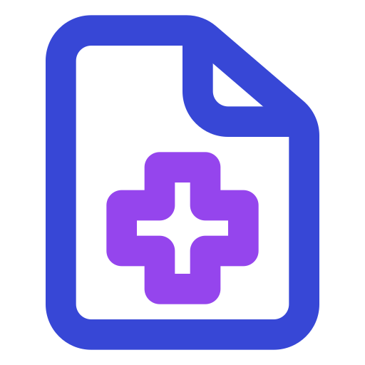 informe médico icono gratis