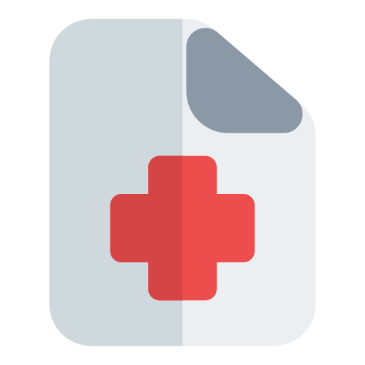 informe médico icono gratis