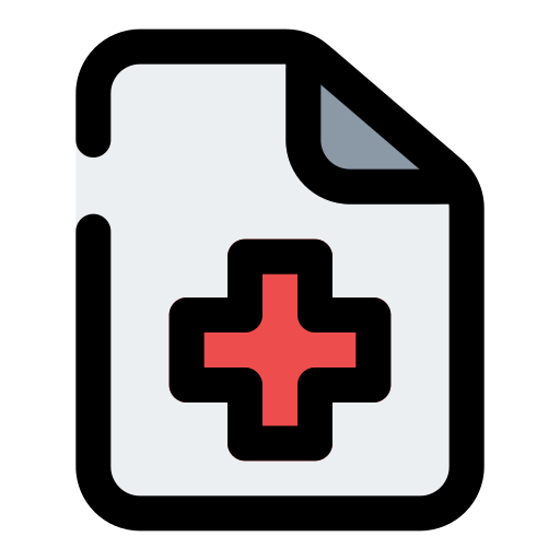 informe médico icono gratis