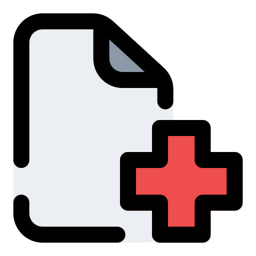 informe médico icono gratis