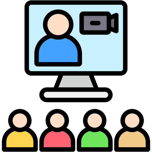 video conferencia icono gratis