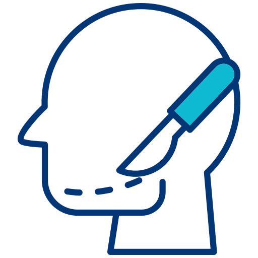 턱 윤곽 무료 아이콘