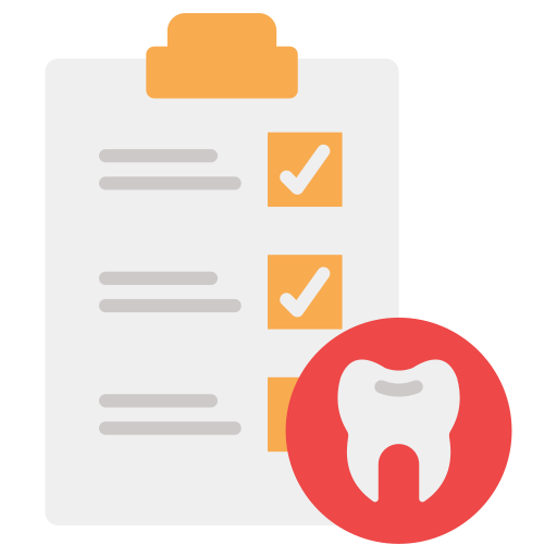 chequeo dental icono gratis