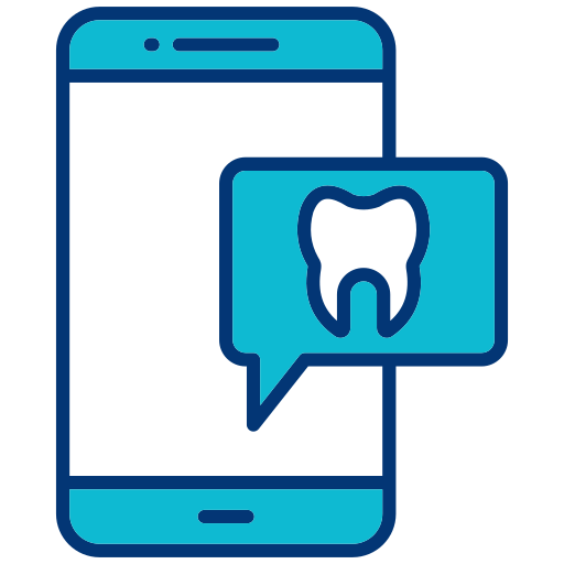Mobile chat free icon