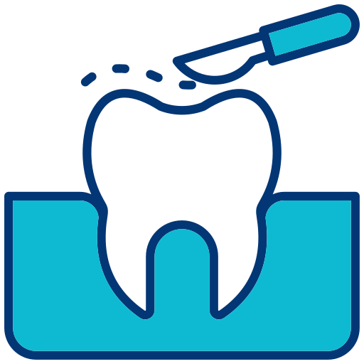 cirugía dental icono gratis