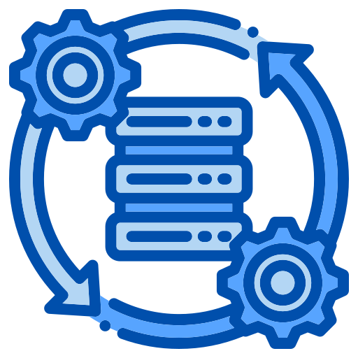 procesamiento de datos icono gratis