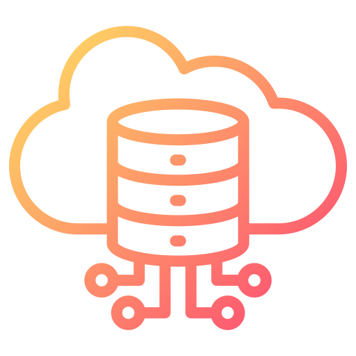 datos en la nube icono gratis