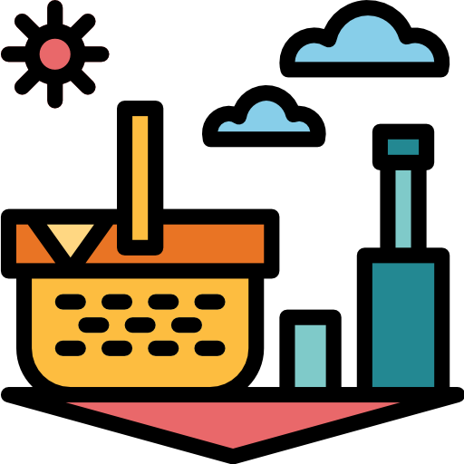 Корзинка для пикника бесплатно иконка