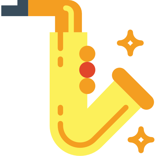 saxofón icono gratis