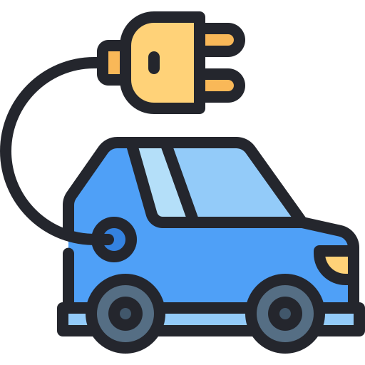Electric car free icon Electric car free icon