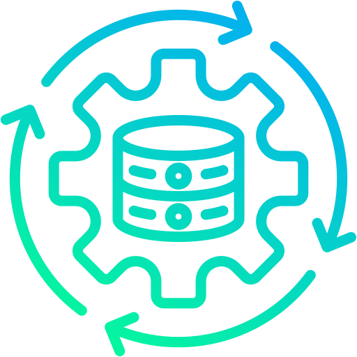 procesamiento de datos icono gratis