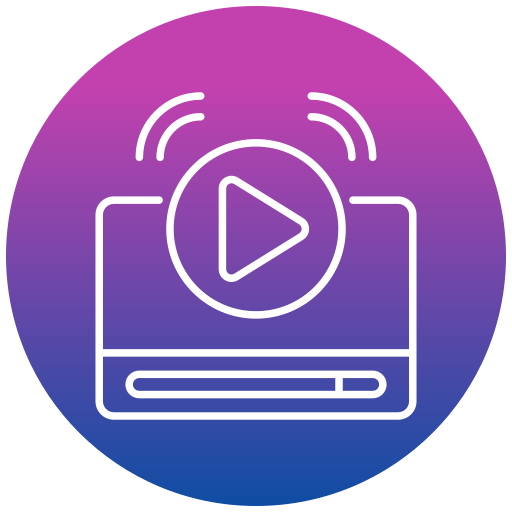 reproductor de video icono gratis