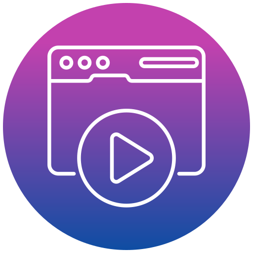 reproductor de video icono gratis