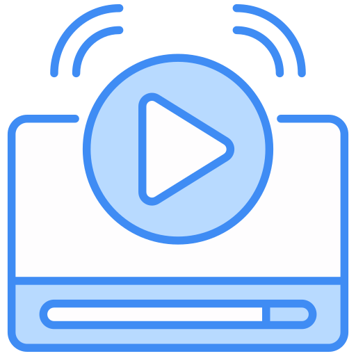 reproductor de video icono gratis