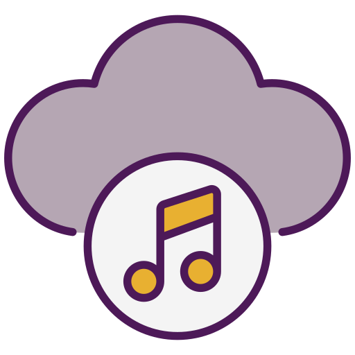 nube de música icono gratis