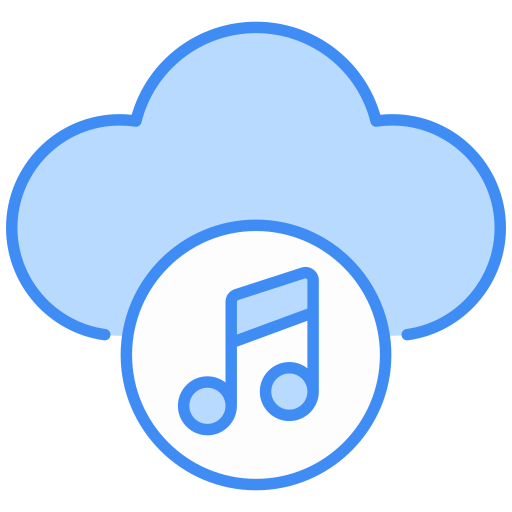 nube de música icono gratis