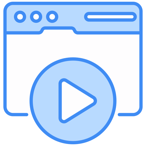 reproductor de video icono gratis