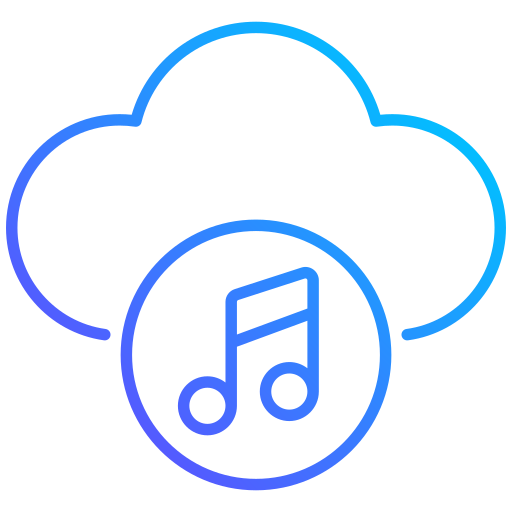 nube de música icono gratis