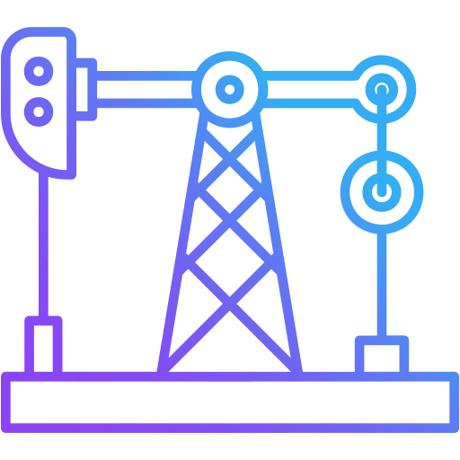 minería de petróleo icono gratis