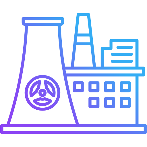 la energía nuclear icono gratis