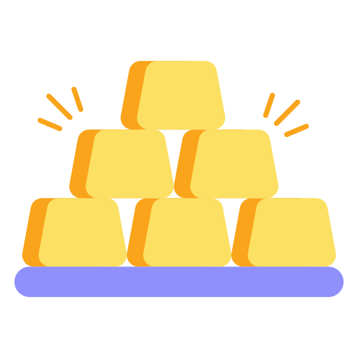 barra de ouro grátis ícone